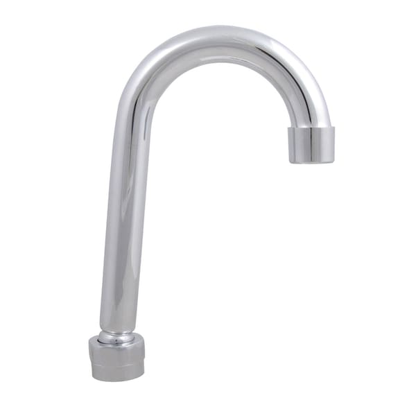 Bk Resources Evolution Series Stainless Steel Goosneck Spout, 4.5", 2.2 GPM Flow Rate EVO-SPT-4G - main